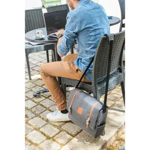 Waterproof rear side bike bag - made of recycled material Zefal Urban Messenger image-3