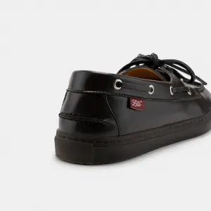 Chaussures bateau cuir femme Zeta Lagos image-3