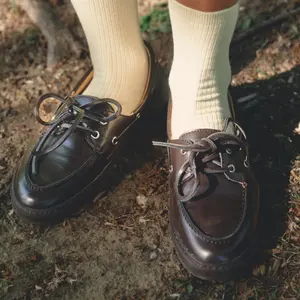 Chaussures bateau cuir femme Zeta Lagos image-6