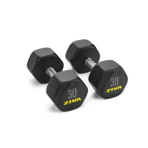 Dumbbell Ziva performance hexagon steel 2.5 kg image-0