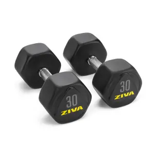Dumbbell Ziva performance hexagon steel 2.5 kg image-1