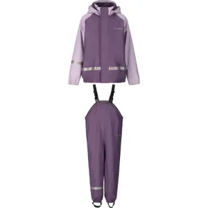 Conjunto polar con capucha y pantalones de bebé Zigzag Augus PU image-0