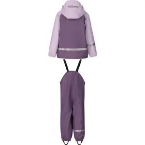 Conjunto polar con capucha y pantalones de bebé Zigzag Augus PU image-1