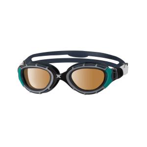 461046-bkgnpcp-ultra-gepolariseerde-zwembril-zoggs-predator-flex-zwart-groen-gepolariseerd-koper