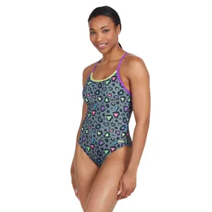 Fato de banho feminino de 1 peça Zoggs Sprintback image-1