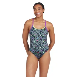 Fato de banho feminino de 1 peça Zoggs Sprintback image-2