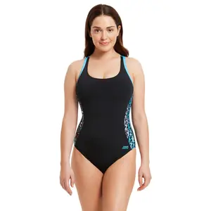 Fato de banho feminino de 1 peça Zoggs Atomback image-1