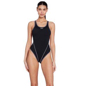 462585-bkwh-women-s-1-piece-swimsuit-zoggs-melbourne-haxback-black-white