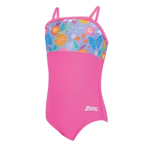 Fato de banho de menina de 1 peça Zoggs Panel Classicback image-0