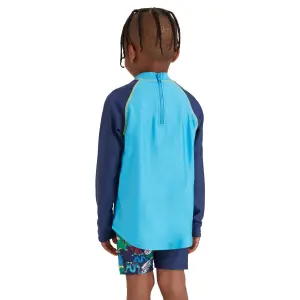 Haut de maillot de bain enfant Zoggs Long Sleeve Zip Sun Top image-2