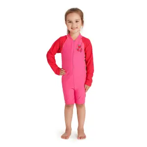 Maillot de bain 1 pièce manches longues fille Zoggs All In One image-1