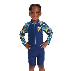 Maillot de bain 1 pièce manches longues enfant Zoggs All In One image-1