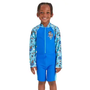 Maillot de bain 1 pièce manches longues enfant Zoggs All In One image-1