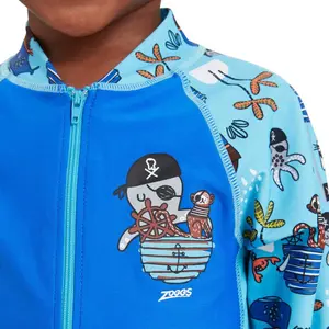 Maillot de bain 1 pièce manches longues enfant Zoggs All In One image-3