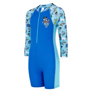 Maillot de bain 1 pièce manches longues enfant Zoggs All In One image-0
