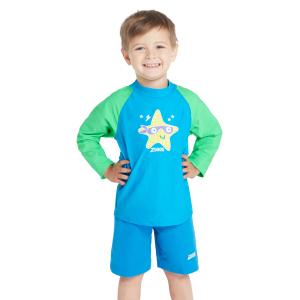 T-shirt de bain zippé à manches longues bébé Zoggs image-1