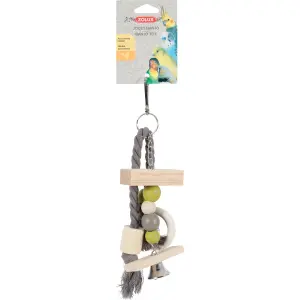Jouet en bois pour perroquets et grandes perruches Zolux Banjo (x3) image-0