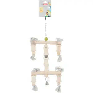 Houten speelgoed voor papegaaien en grote parkieten Zolux Paco (x3) image-0