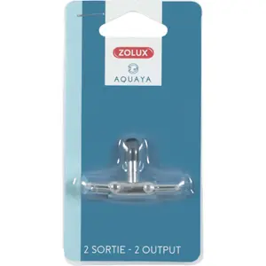 Robinet à air métal 2 sorties pour aquarium Zolux image-0