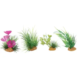 Impianto di decorazione boit mix modello 1 per acquario Zolux (x4) image-0