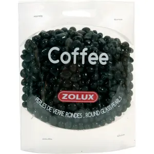 Round glass beads coffee Zolux image-0