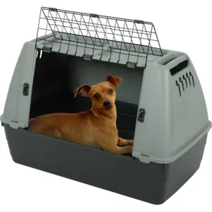 Cage de transport en Plastique Recyclé Pour Chien Zolux image-1