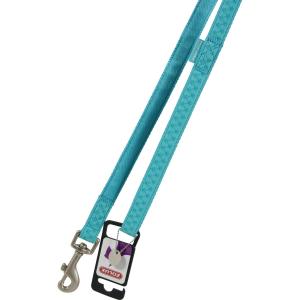 435168tur-dog-leash-zolux-mac-leather-turquoise-blue-20-mm