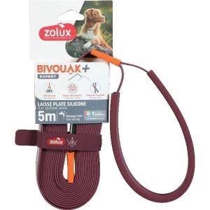 466796rge-correa-de-perro-plana-de-silicona-zolux-bivouak-rojo