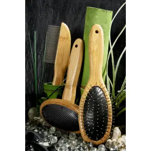 Escova pneumática de bambu para cães Zolux image-0