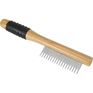 470865-feiner-hundekamm-zolux-bambou-beige-schwarz-4-2x2-5x21-5-cm