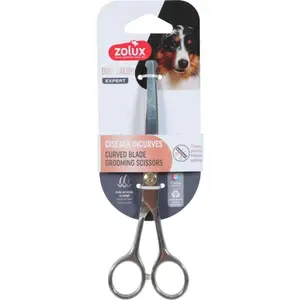 Curved dog grooming scissors Zolux image-0