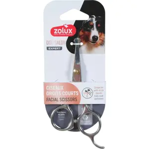 Short straight dog grooming scissors Zolux image-0