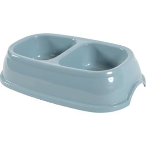 Gamelle en plastique antidérapante double pour chien Zolux image-0