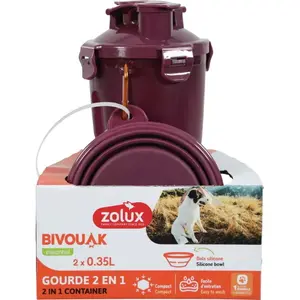 2-in-1 Hundewasserflasche Zolux Bivouak image-1