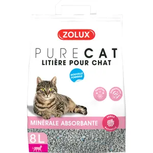 Scented absorbent mineral cat litter Zolux