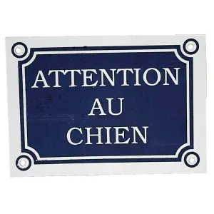 Plaque attention au chien Zolux image-0