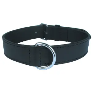 Collier en cuir veritable doublé pour chien Zolux image-0