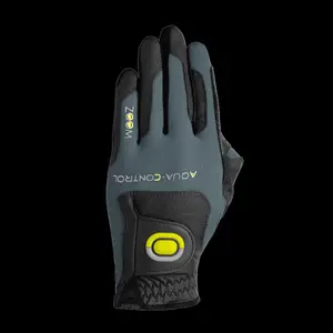 Right-Handed Leather Golf Gloves Zoom Aqua