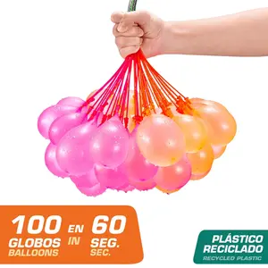 Pack of 100 tropical balloons Zuru Bunch (x100) image-3