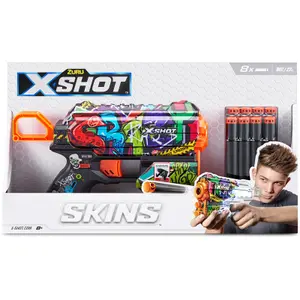 Outdoor games pistol with 8 darts Zuru Xshot Skin Flux image-1