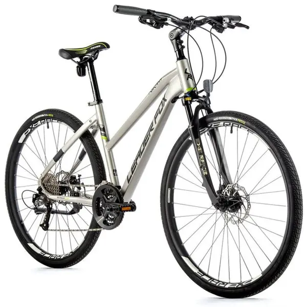 Vélo électrique VTC 28 musculaire femme Leader Fox Toscana 2022 16,5 9V