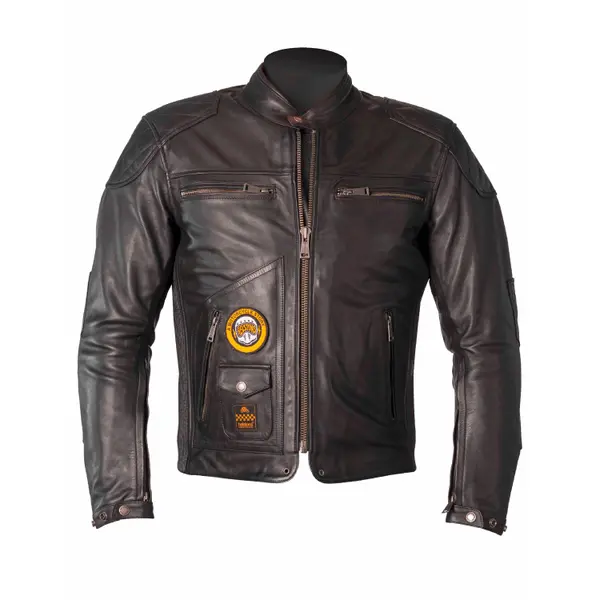 Blouson cuir moto rag Helstons tracker