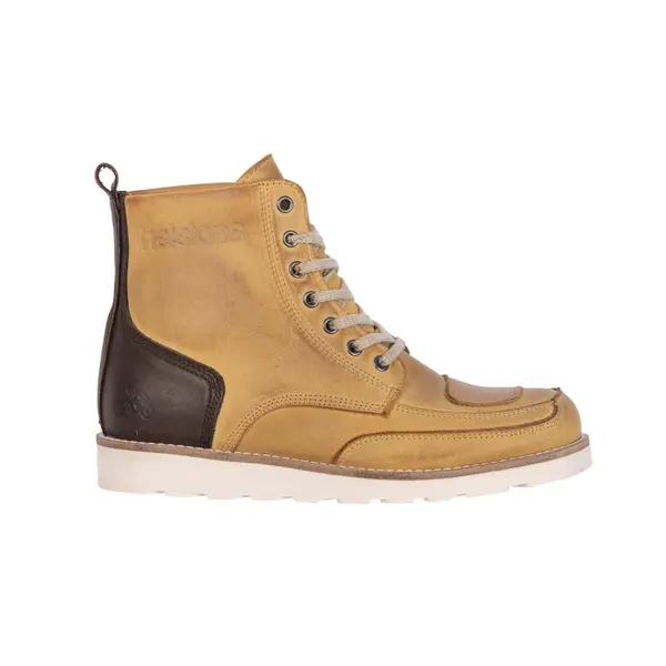 Demi-bottes moto aniline ciré Helstons liberty