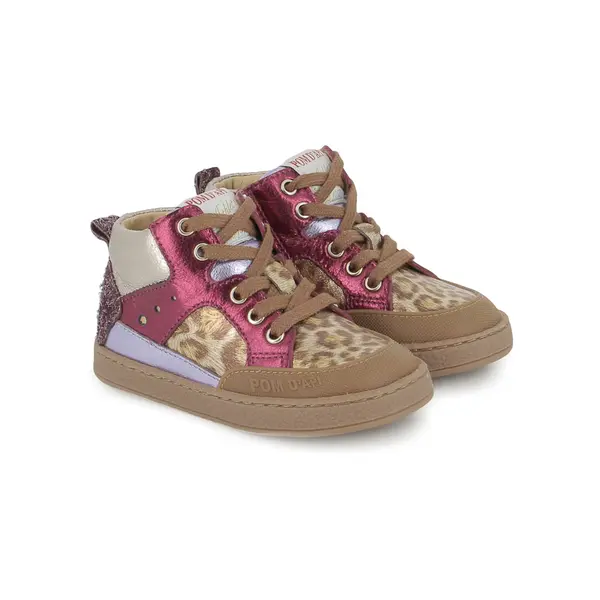 Bottines bébé fille Pom d'Api bump mousse