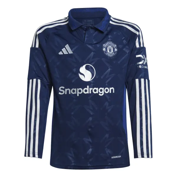 Maillot Extérieur manches longues enfant Manchester United 2024/25