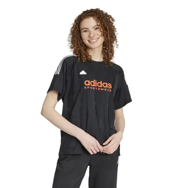 Maillot boyfriend femme adidas Tiro Cut 3-Stripes Jacquard