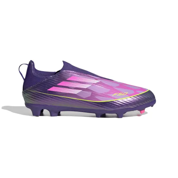 Chaussures de football sans lacets enfant adidas F50 League Lamine Yamal FG/AG