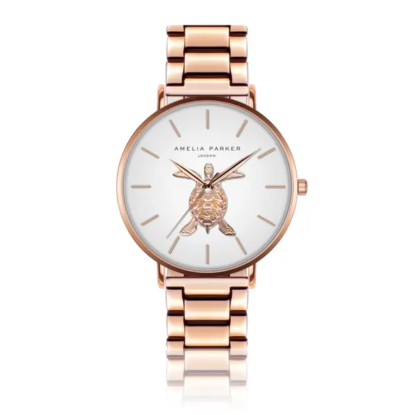 Montre femme Amelia Parker Rose Turtle Link