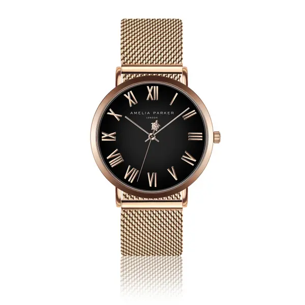 Montre femme Amelia Parker Grand Noir Mesh