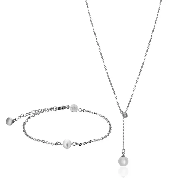 Ensemble collier et bracelet femme Amelia Parker Raindrop